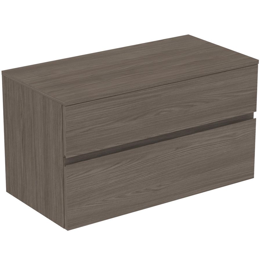 Wastafelmeubel 1002x505x558mm dark elm 2 laden Finesse