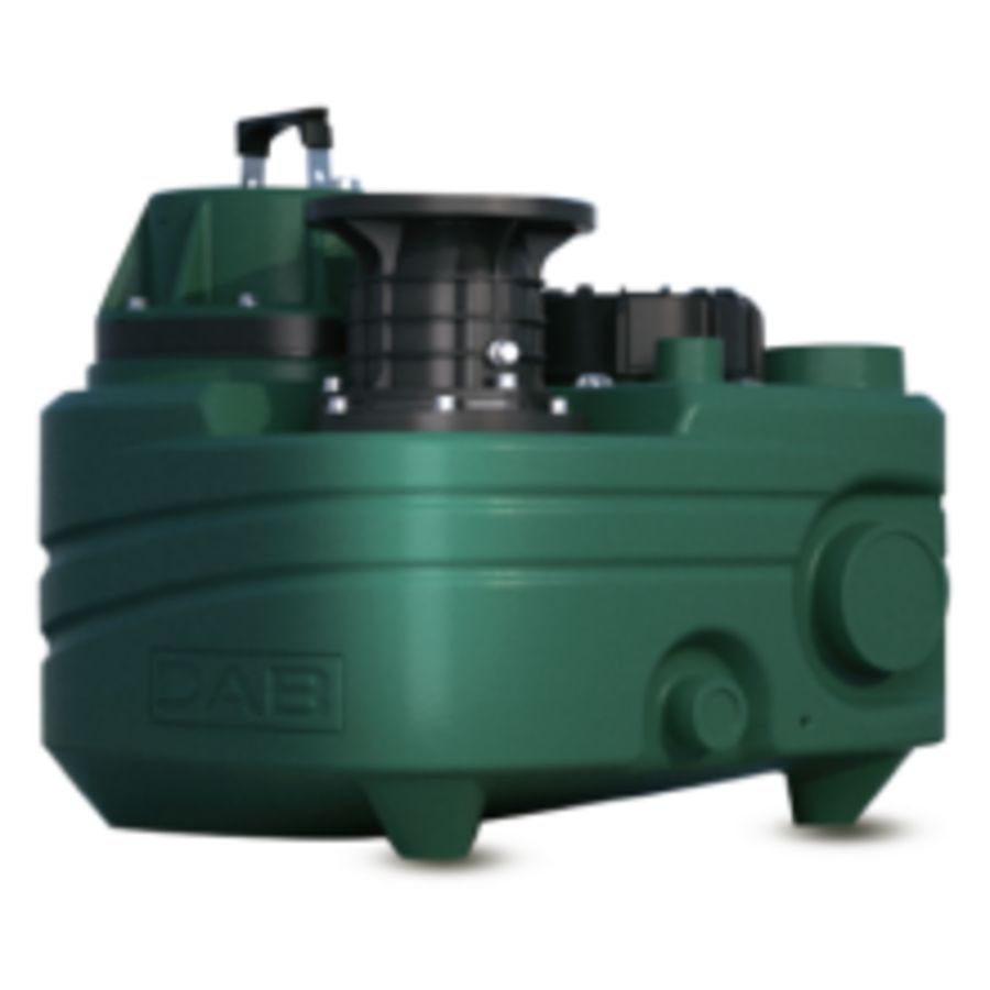 Gesloten afvalwaterafvoerunit DELS 70/1000 WMS 220-240/50 EN met fecaliëndompeldomp FEKA VS 1000 