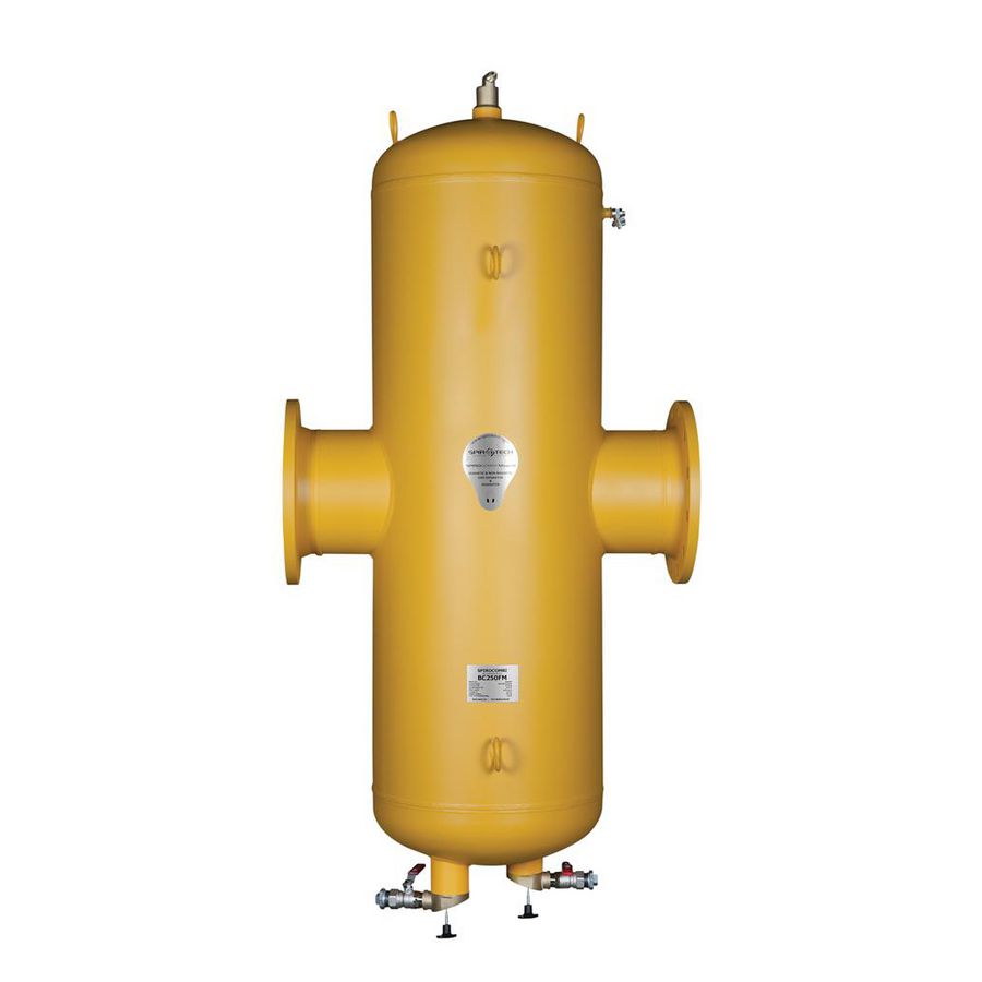 Lucht-vuilafscheider DN200 flens SPIROCOMBI