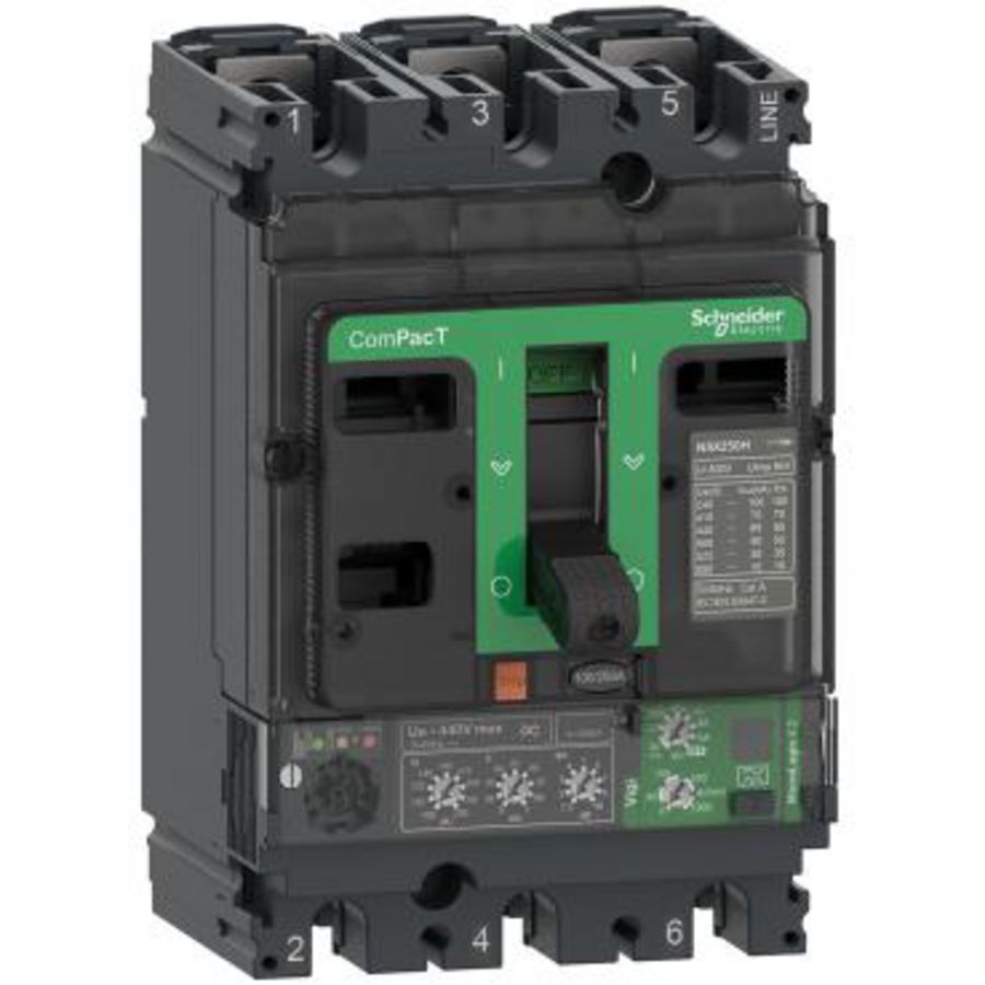 Vermogenschakelaar NSX100B 25kA AC 3P3D 100A 4.2 ComPact