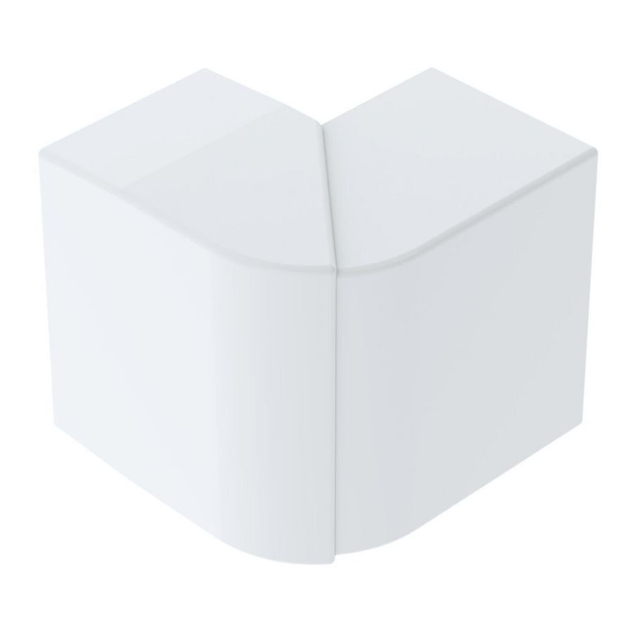 Buitenhoek LE 60x90 9010 100x90x100 polycarbonaat VVE=4