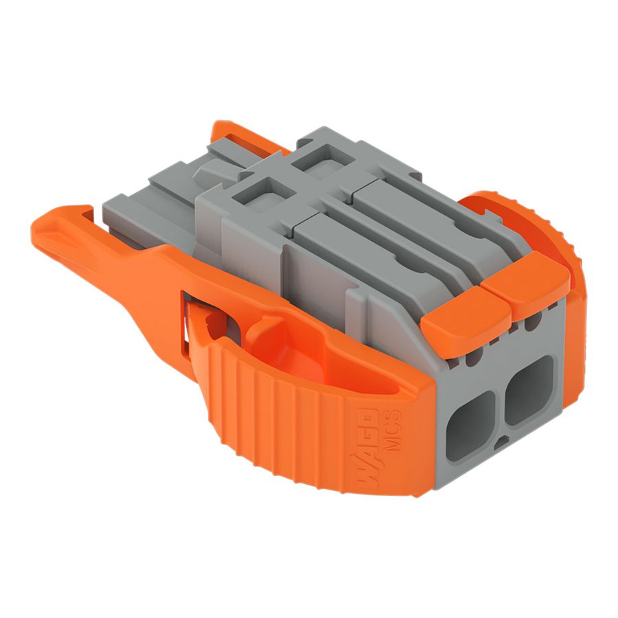 1-draads female steker Hendel Push-in CAGE CLAMP gri VVE=100