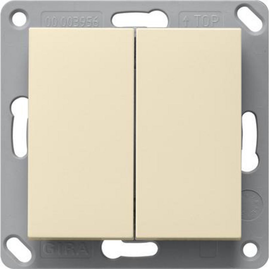 BT wandzender 2-voudig System 55 creme wit