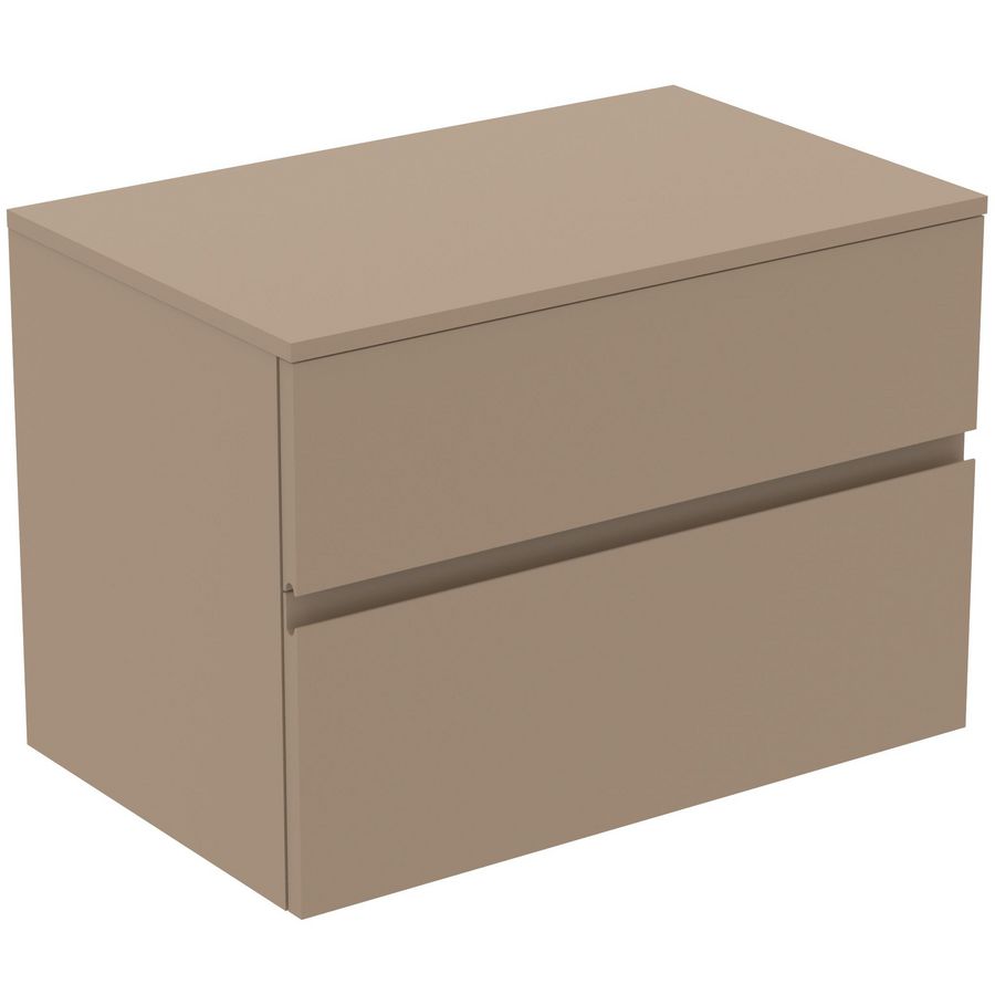 Wastafelmeubel 802x505x558mm mat greige 2 laden Finesse