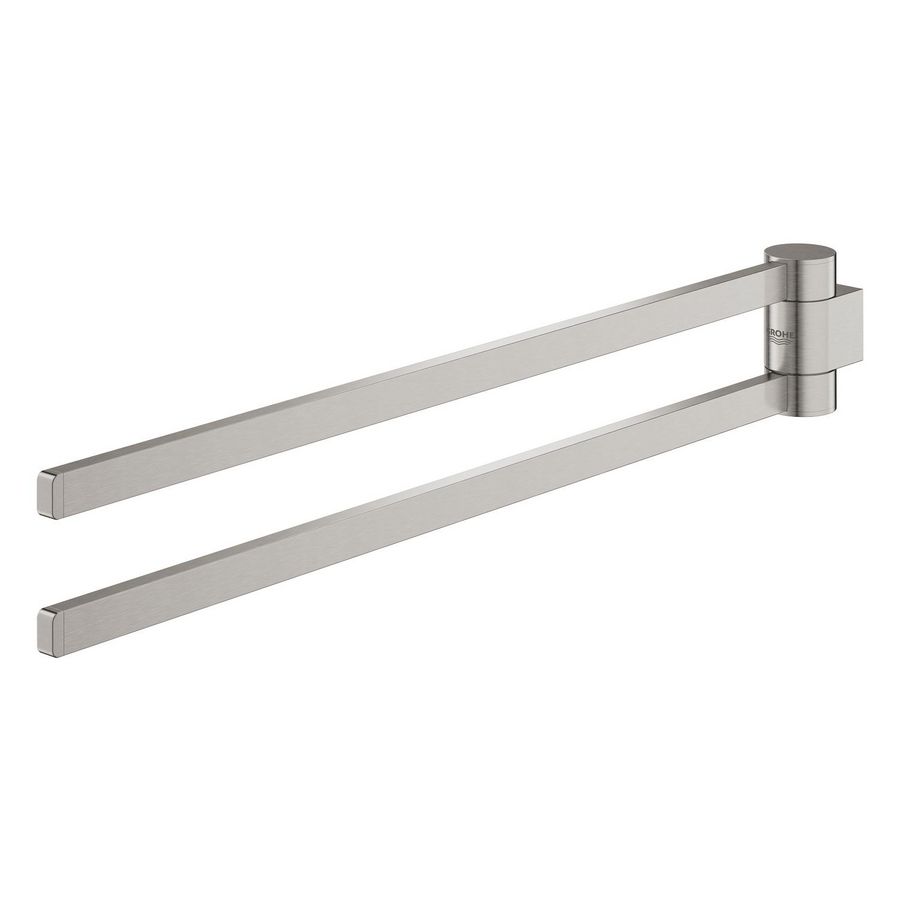 Selection handdoekhouder dubbel 41063DC0 supersteel (rvs look)