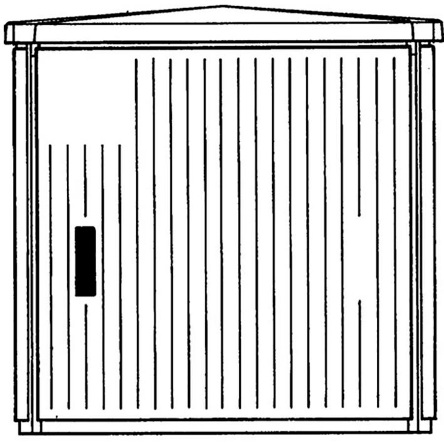 Installatiekast EH/GD-AP voetpadkast AP 875X871X541