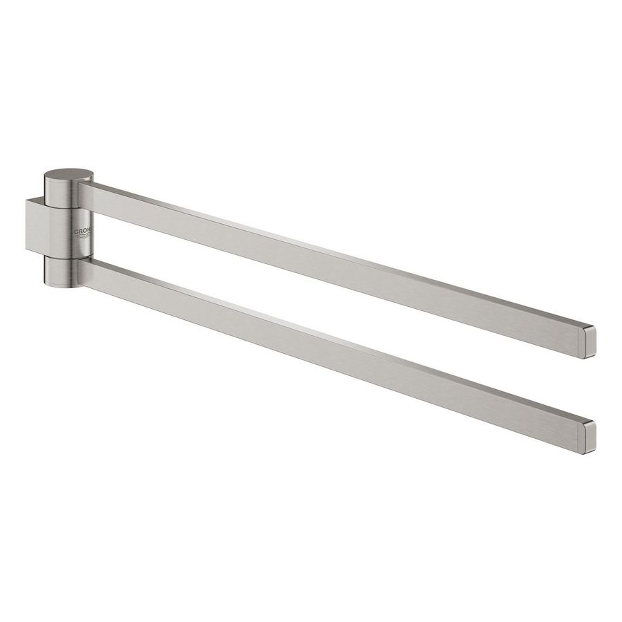 Selection handdoekhouder dubbel 41063DC0 supersteel (rvs look)