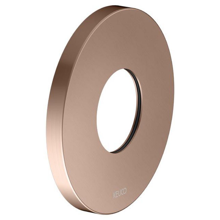 Wandrozet voor thermostaat/rond 105mm diameter rood goud