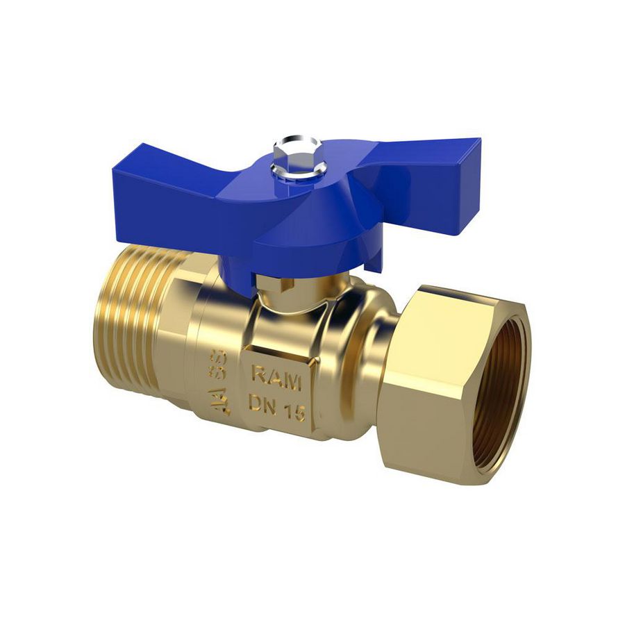 Kogelkraan S28 3/4" bu.dr. x 3/4" wartel DN15 VVE=6