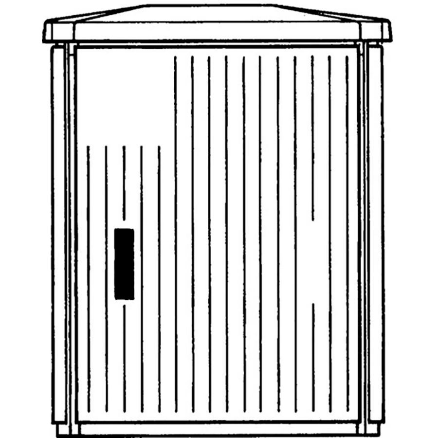 Installatiekast EH/GD-AP voetpadkast AP 875X676X541