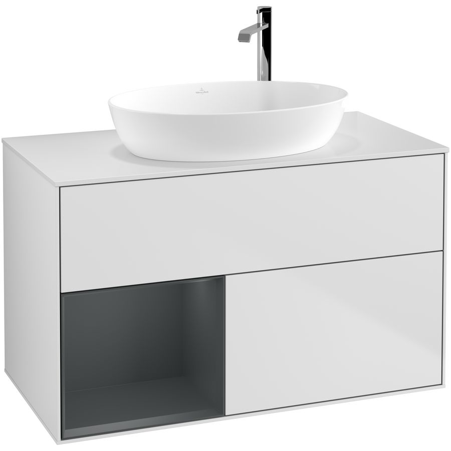 Wastafelonderkast Finion 1000x603x501mm White Matt Lacquer G891HGMT