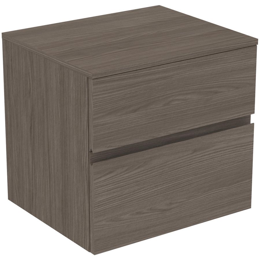 Wastafelmeubel 602x505x558mm dark elm 2 laden Finesse