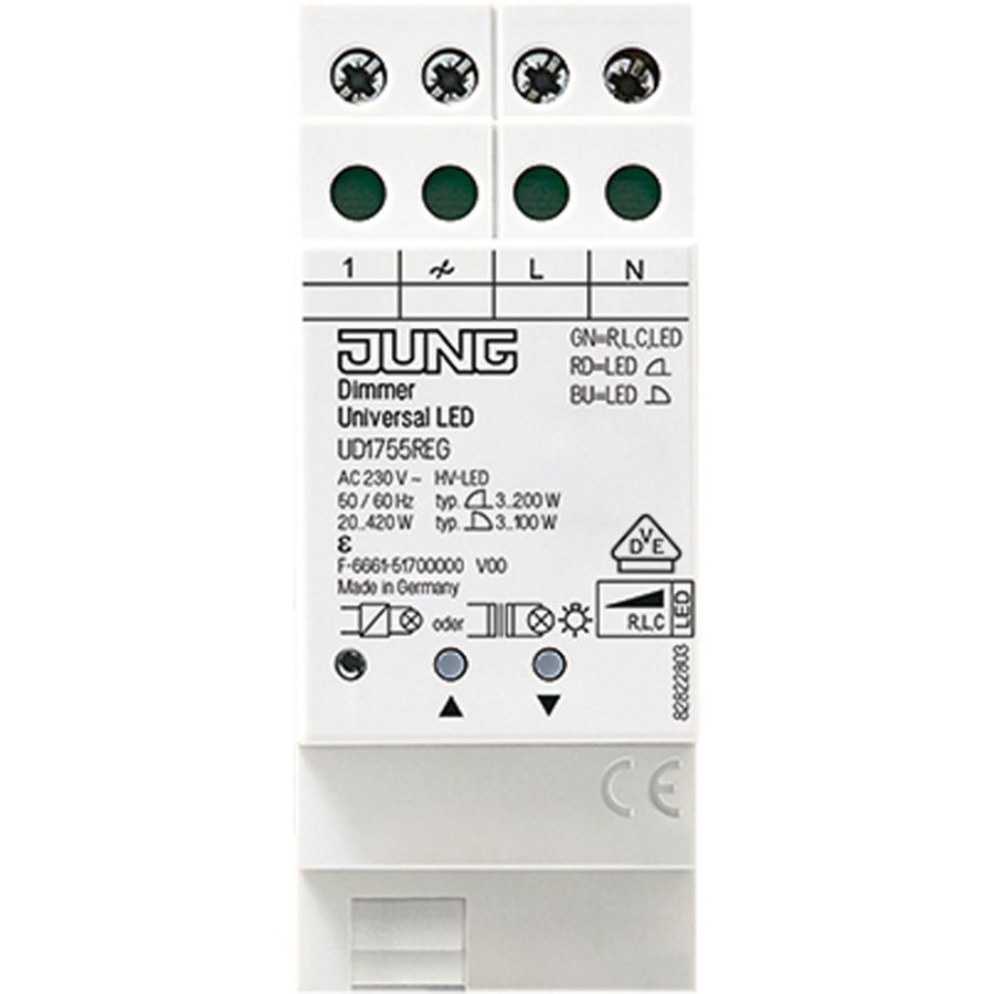 DIN-rail universeel dimmer