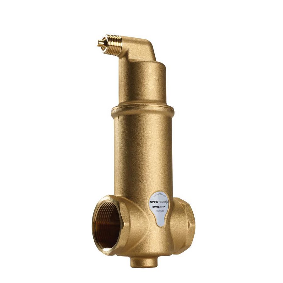 Luchtafscheider G 1.1/2" binnendraad P 10bar T 180°C.