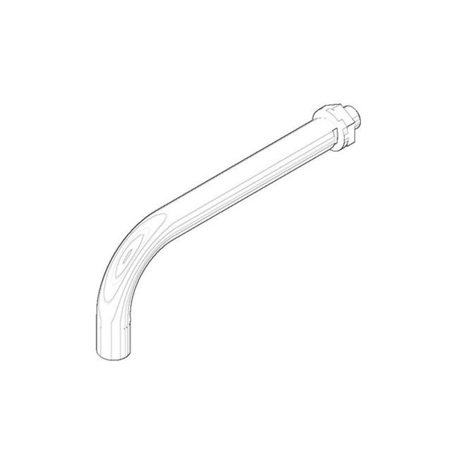 Uitloop 192,5x33x78,5mm chr