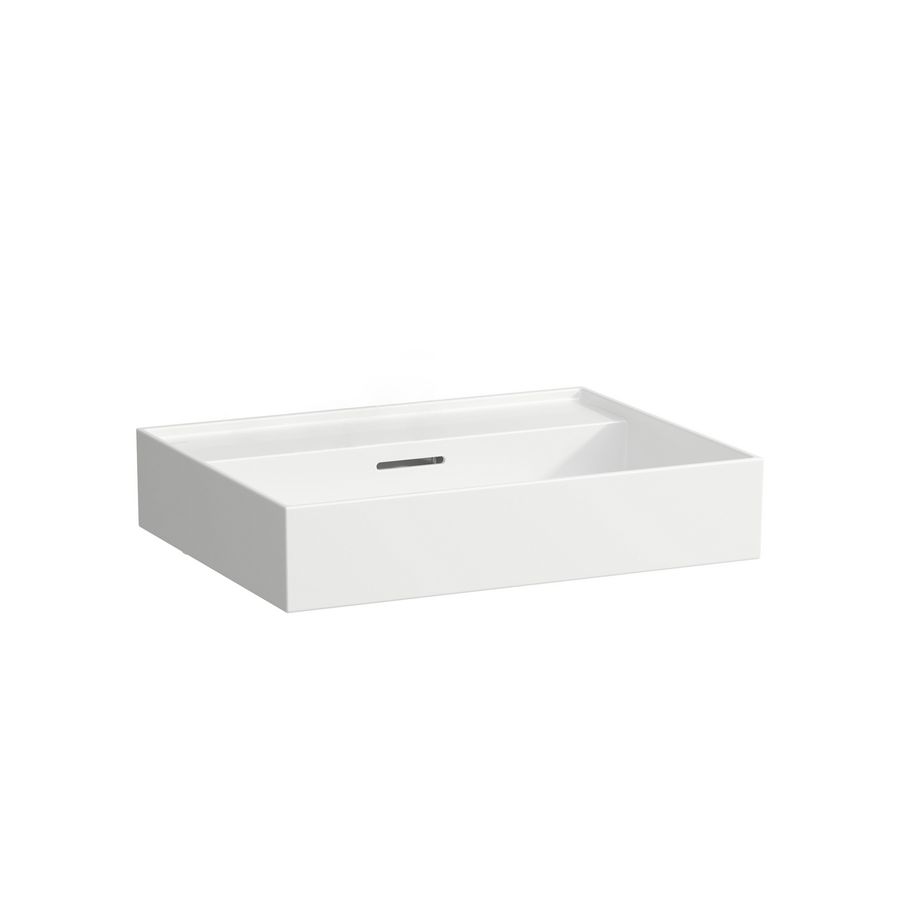 Kartell meubelwastafel 600x460mm wit z.kraangat m.overloop