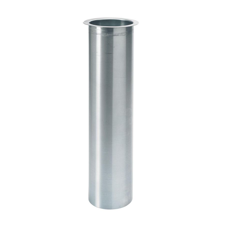 Zinken HWA tapeind/steekpijp vlak 100mm lengte 300mm mastgoot
