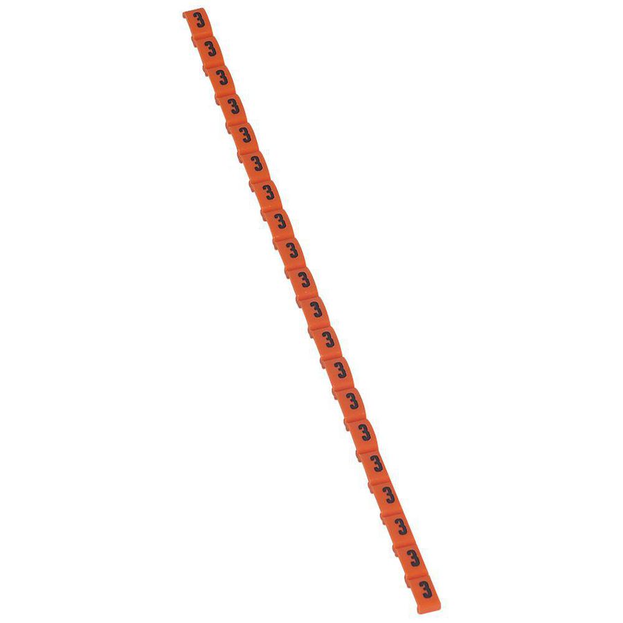 Cijfer 3 oranje Duplix VVE=800