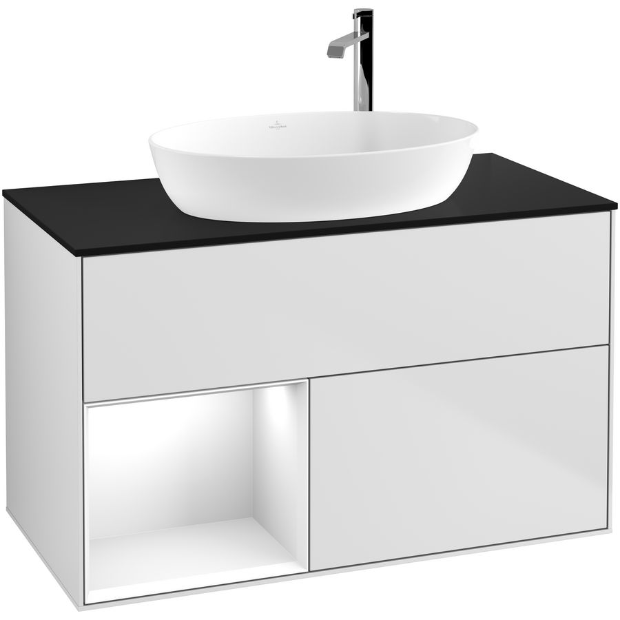 Wastafelonderkast Finion 1000x603x501mm White Matt Lacquer G892GFMT