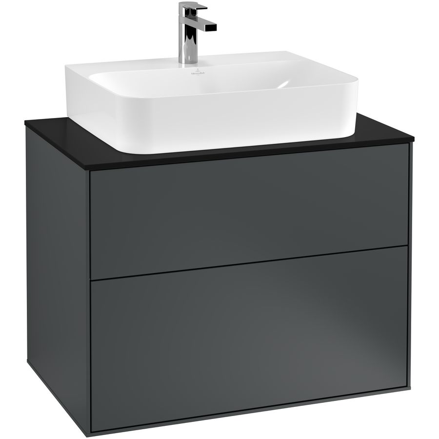 Wastafelonderkast Finion 800x603x501mm Mid.Blue Matt Lacquer F09200HG