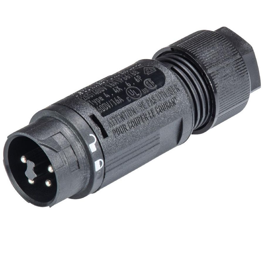 Connector RST16I4 male 4p+trekontlasting 7,1-13mm² VVE=100