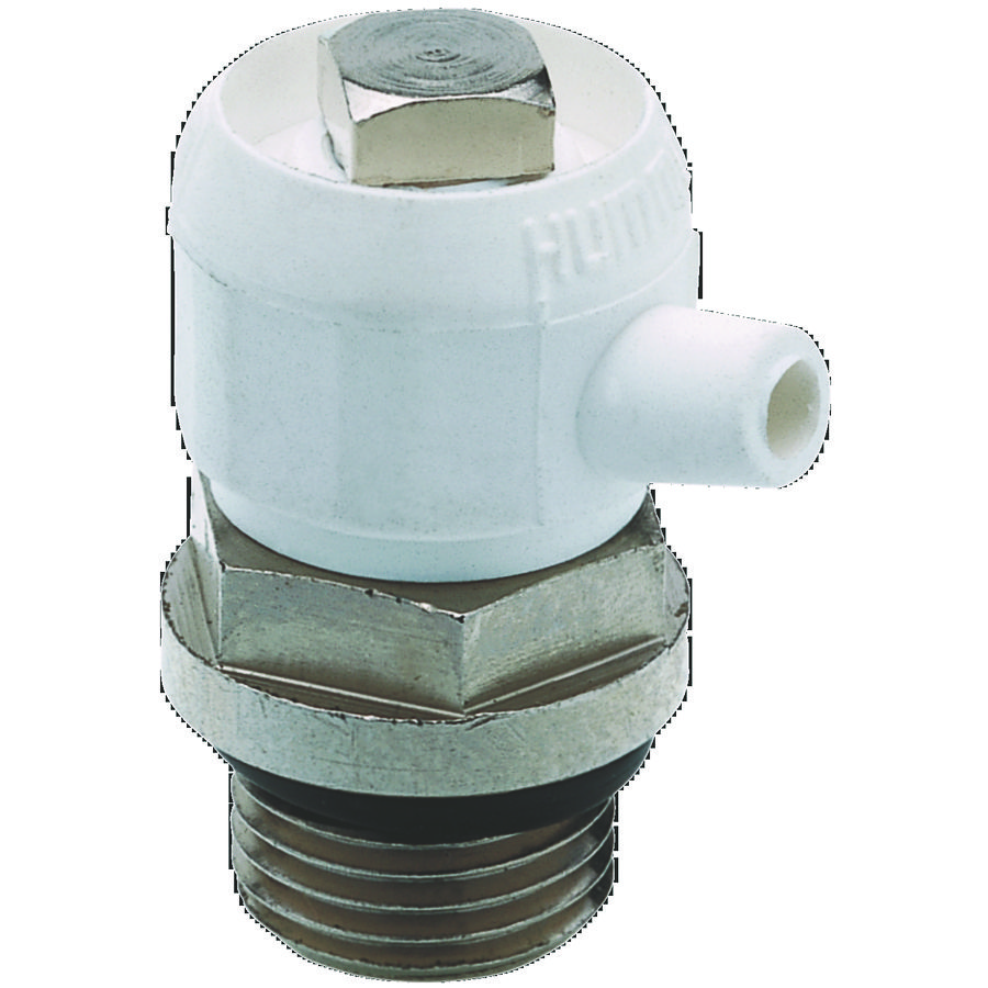 Ontluchtingsstop 1/2" draaibaar o-ring afdichting messing vernikkeld