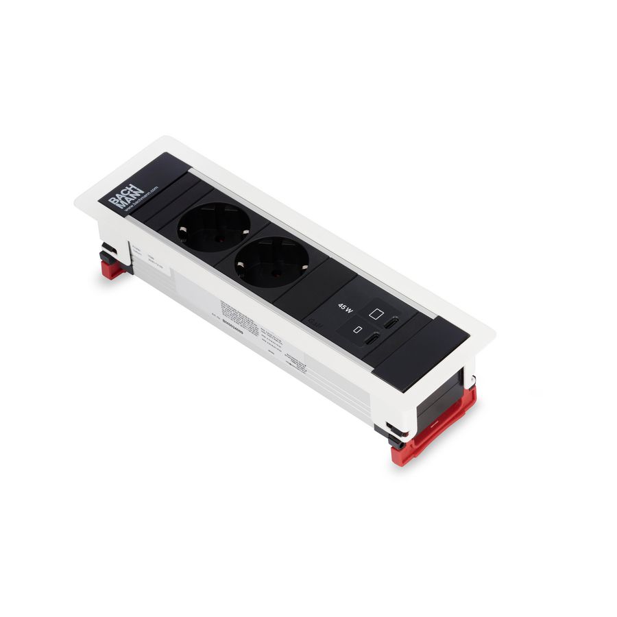 POWER FRAME 2x 230V RA 1x USB C/C chrgr 45W 0,2m GST o.g.