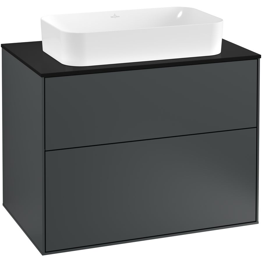 Wastafelonderkast Finion 800x603x501mm Mid.Blue Matt Lacquer F22200HG