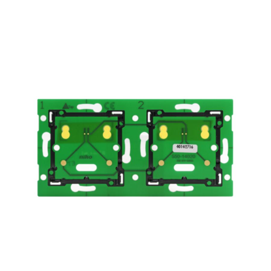 2-voudige HOR muurprint Home Control gebruik aansl.unit