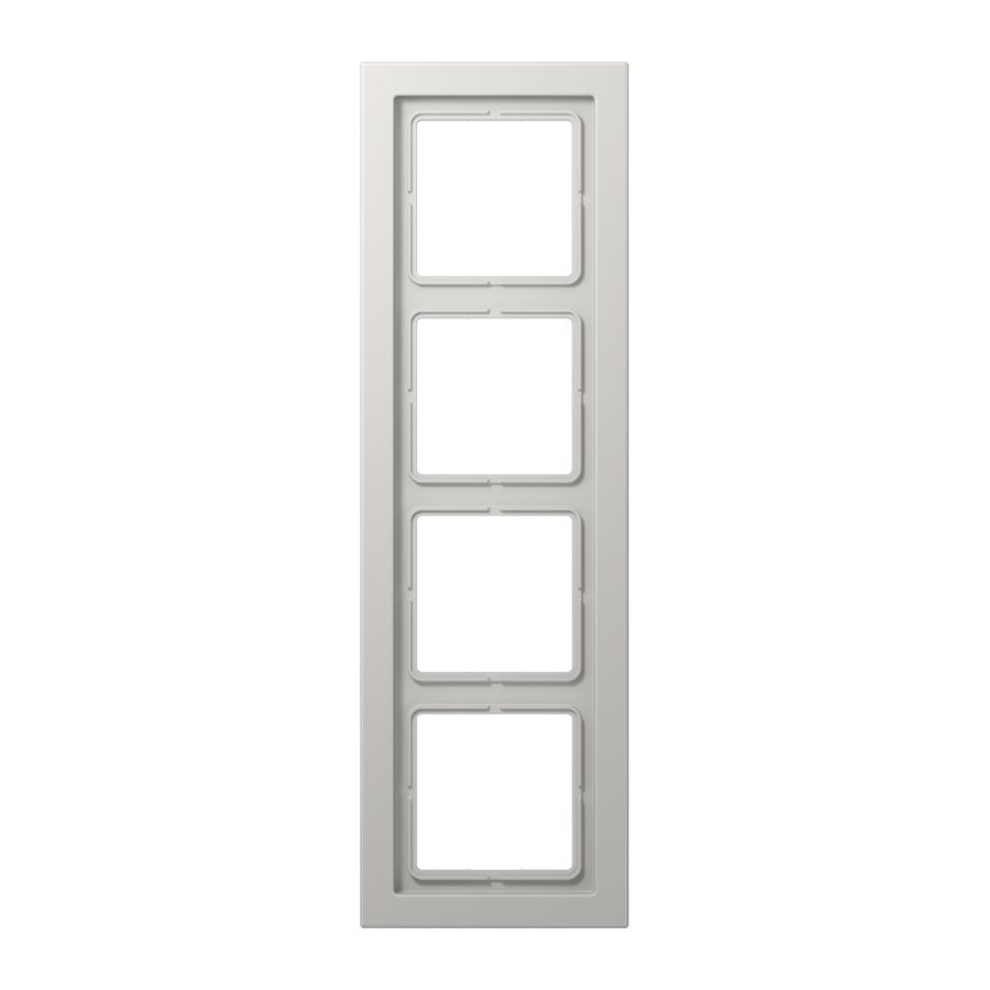 Afdekraam lichtgrijs 4-voudig LS-design