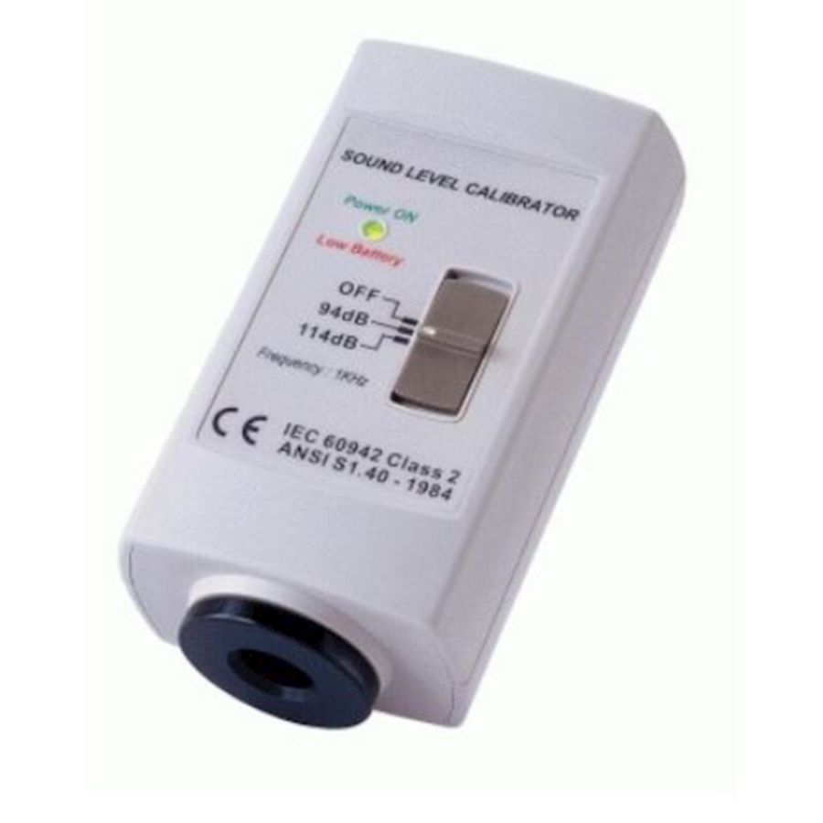 Kalibrator 94/114dB v. geluidsniveaumeter