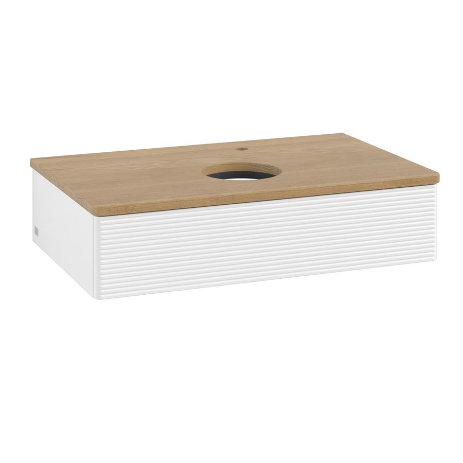 Wastafelonderkast Antao 800x190x500mm White Matt Lacquer K08151MT