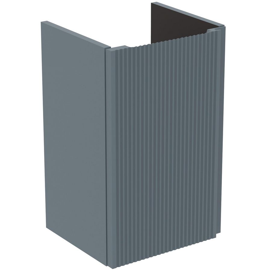 Wastafelmeubel 350x306x550mm matt ashblue 1 deur Finesse E3449UQ