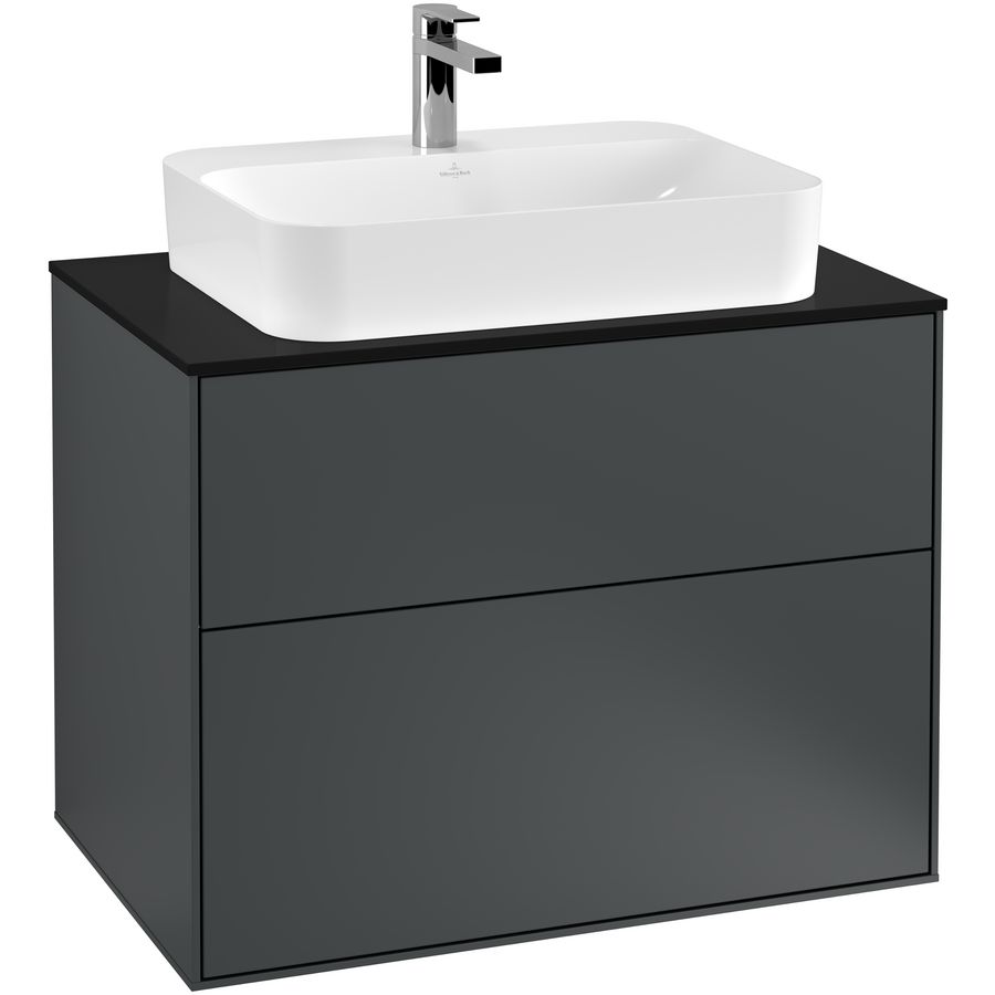 Wastafelonderkast Finion 800x603x501mm Mid.Blue Matt Lacquer F34200HG