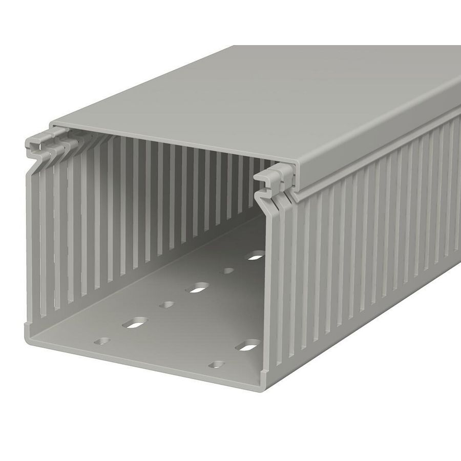 Lengte a 2m. Bedradingskoker 80x100 polyvinylch. steengrijs