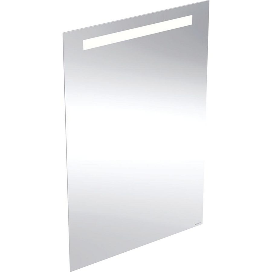 OPTION BASIC SQUARE spiegel 600x900mm (bxh) aluminium incl. led-verlichting boven