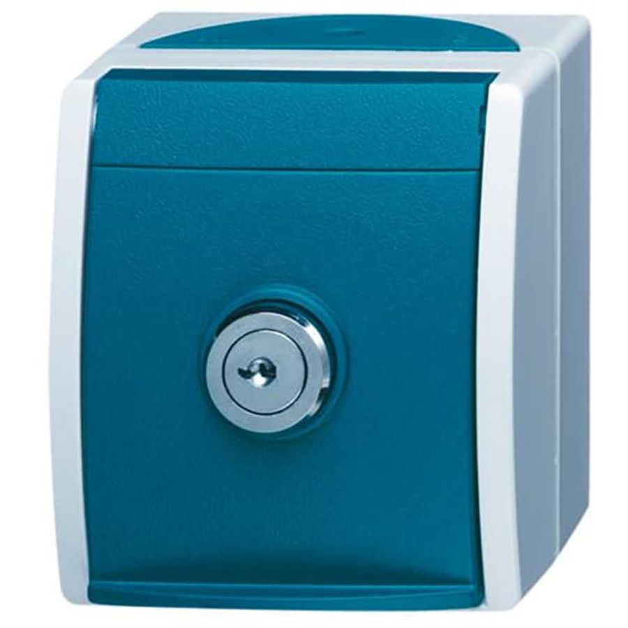 Wandcontactdoos ra kd + slot IP44 ocean (20 EWSL-53)