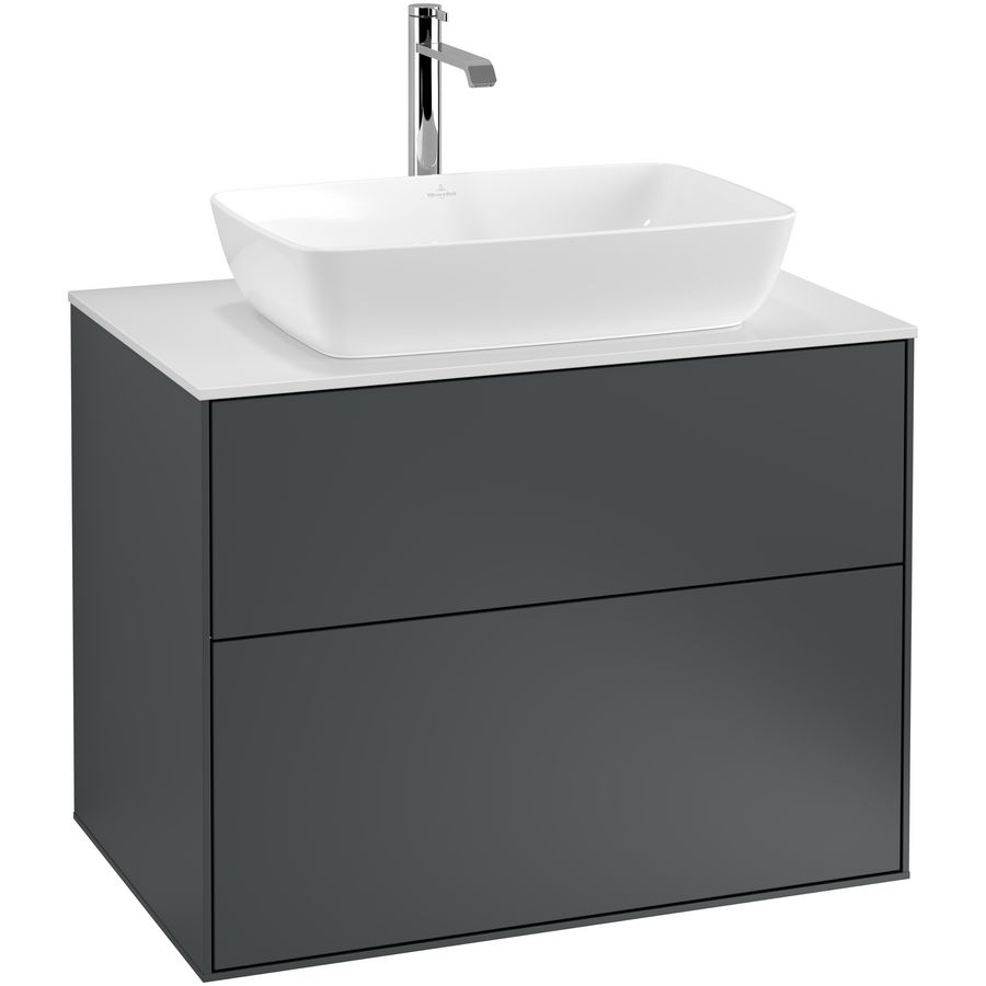 Wastafelonderkast Finion 800x603x501mm Mid.Blue Matt Lacquer F75100HG