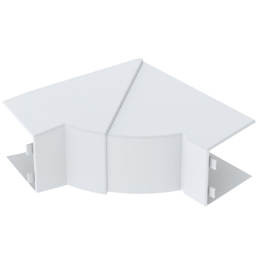 Binnenhoek LE 60x60 9010 132x132x60 polycarbonaat VVE=4