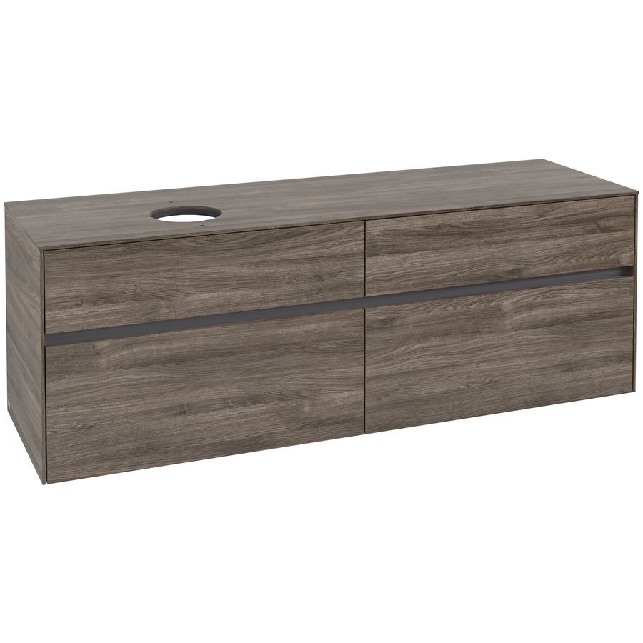 Wastafelonderkast Collaro 1600x548x500mm Stone Oak C05000RK