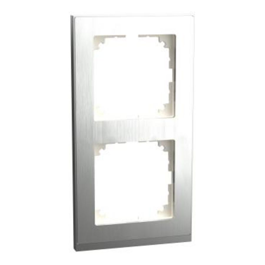 Afdekraam M-Pure Decor 2-voudig Metaal Edelstaal/A Systeem M