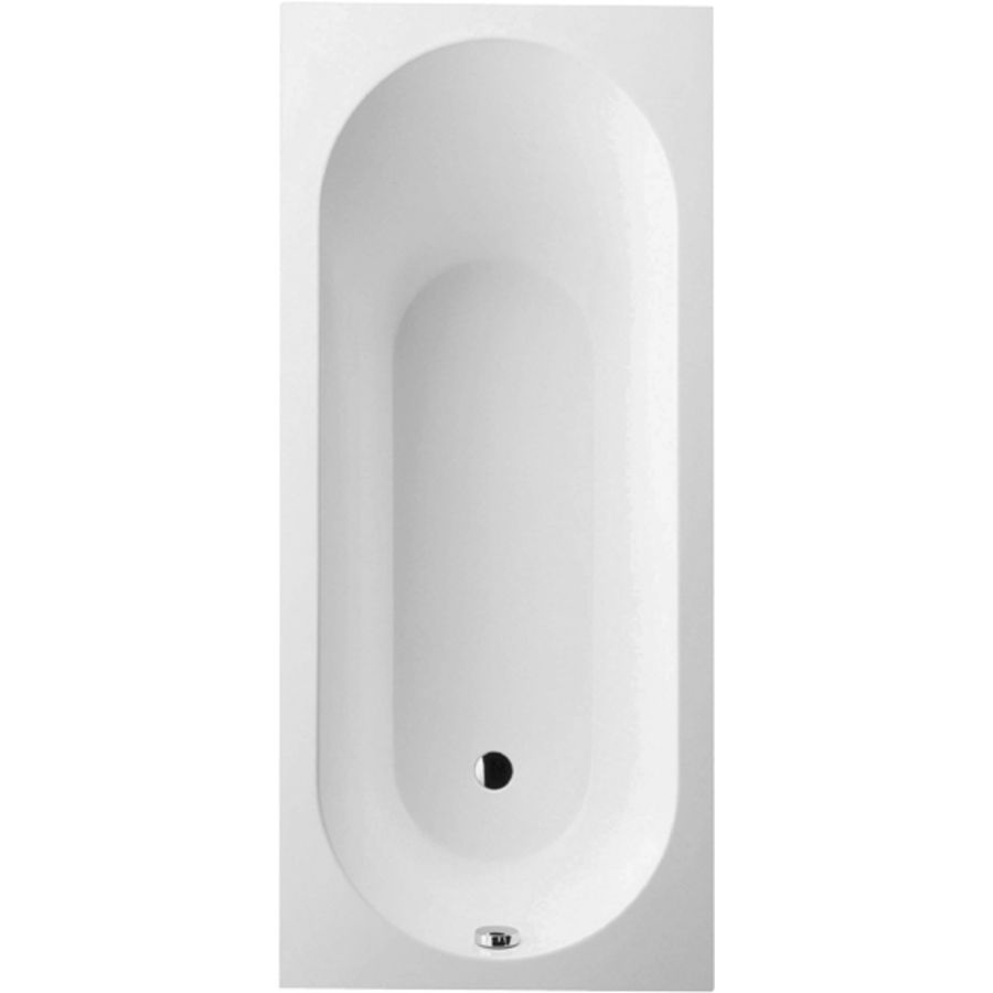 Oberon 4-H ligbad 180x80cm wit quaryl met badpoten