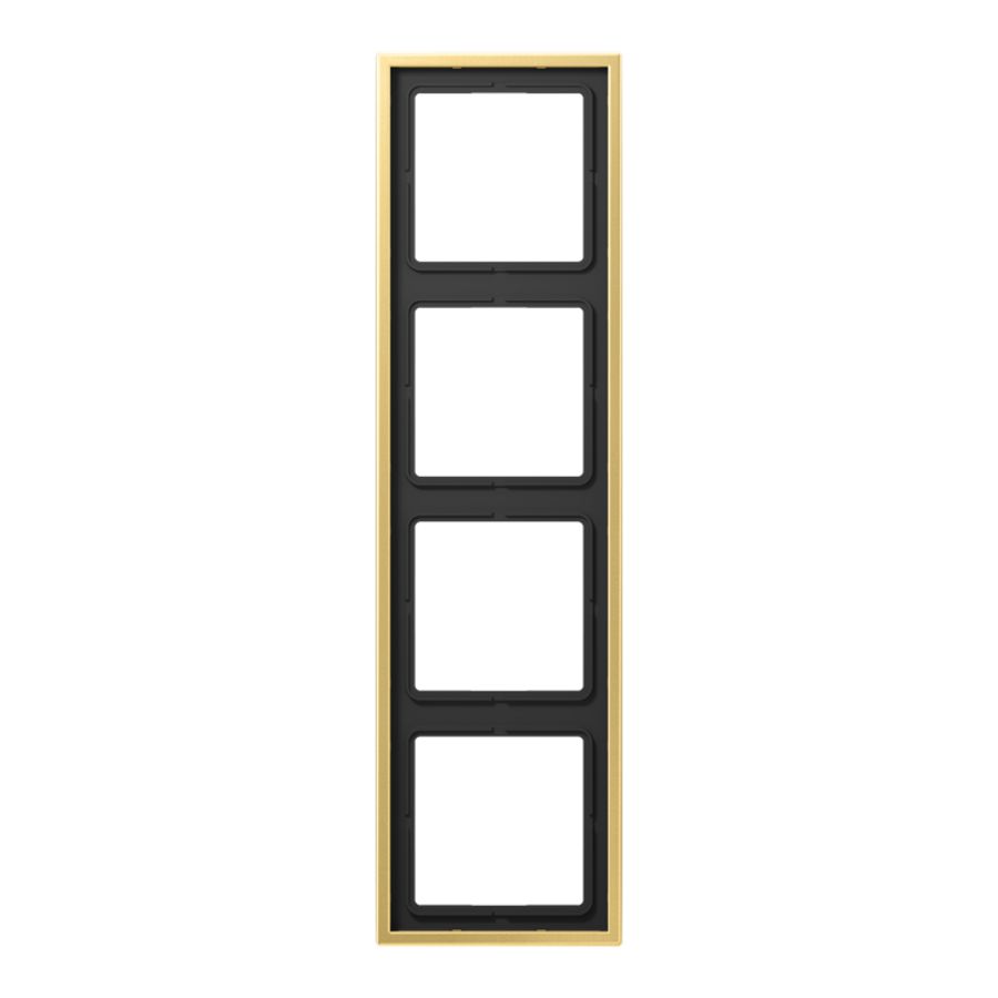 Afdekraam 4-voudig LS messing klassiek