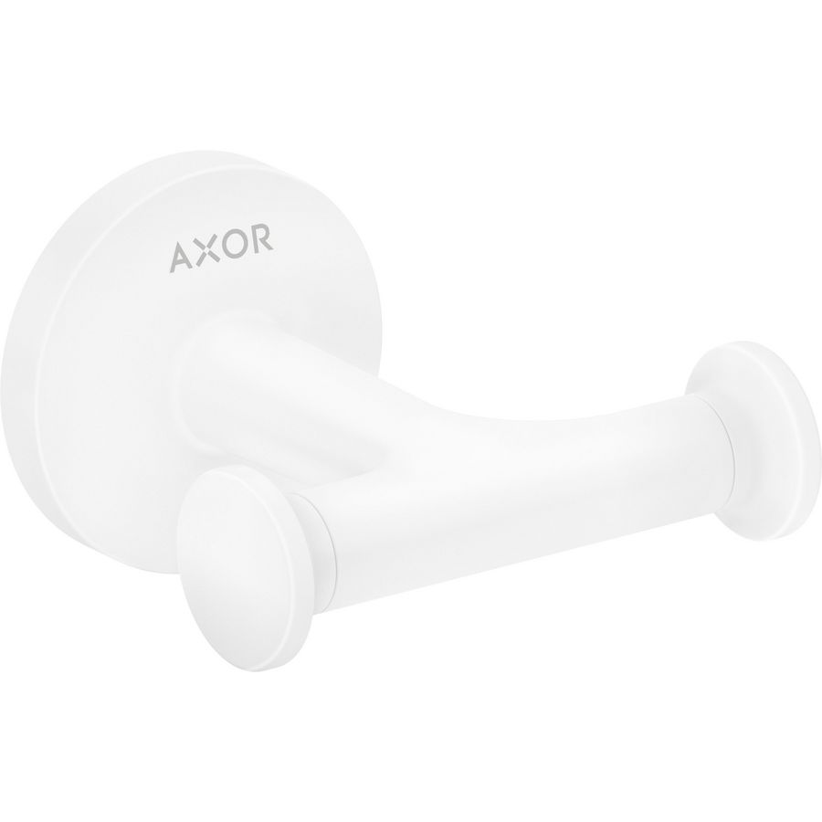 AXOR Universal Circular handdoekhaak dubbel mat wit