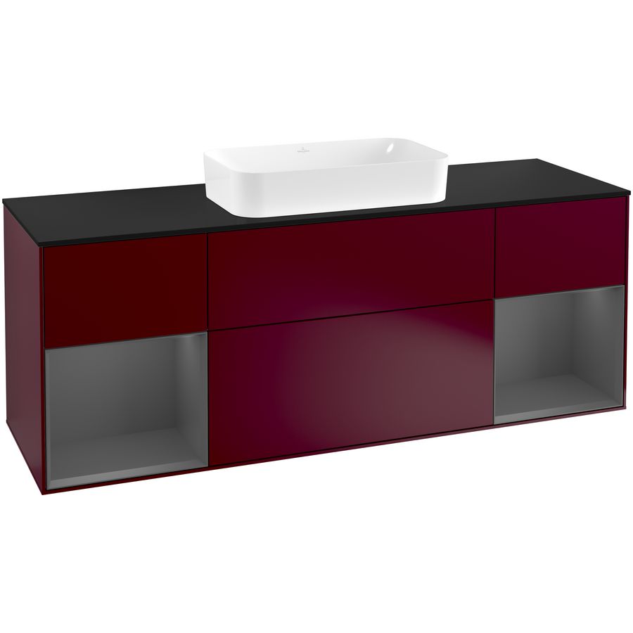 Wastafelonderkast Finion 1600x603x501mm Peony Matt Lacquer G332GKHB