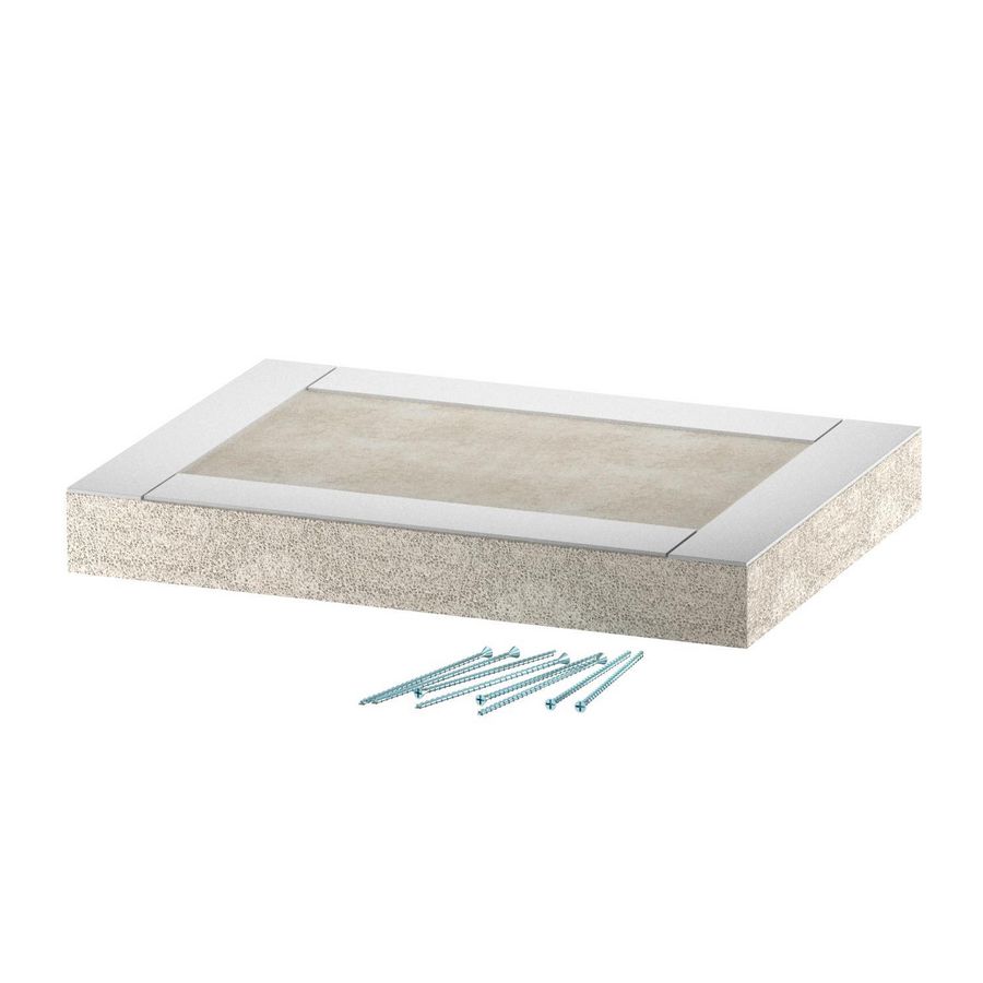 Eindstuk EI60 voor PLCS D061220 200x120 glasvezel grijs