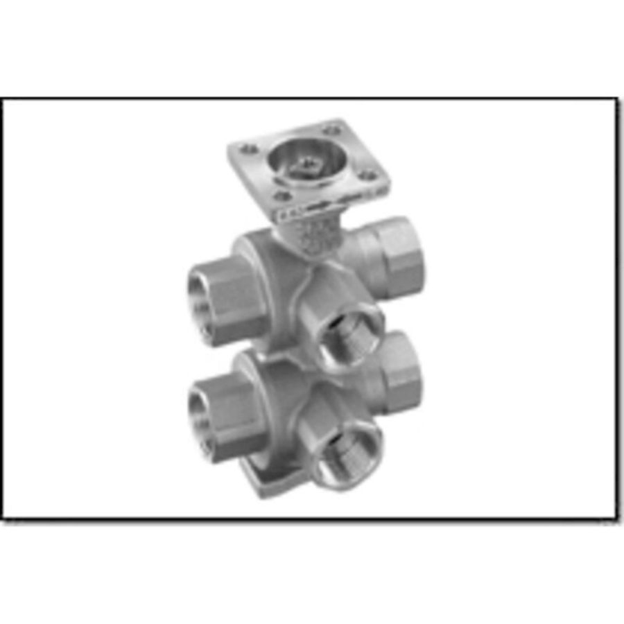 6-weg regelkogelkraan DN15 1/2" Kvs K0.63+H0.25