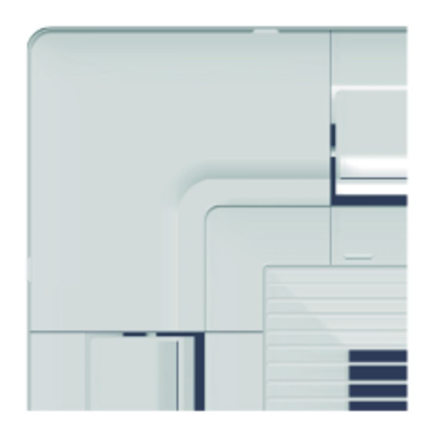 Paneel PU 950x950mm wit RAL9003 tbv cassette airco 90x90cm