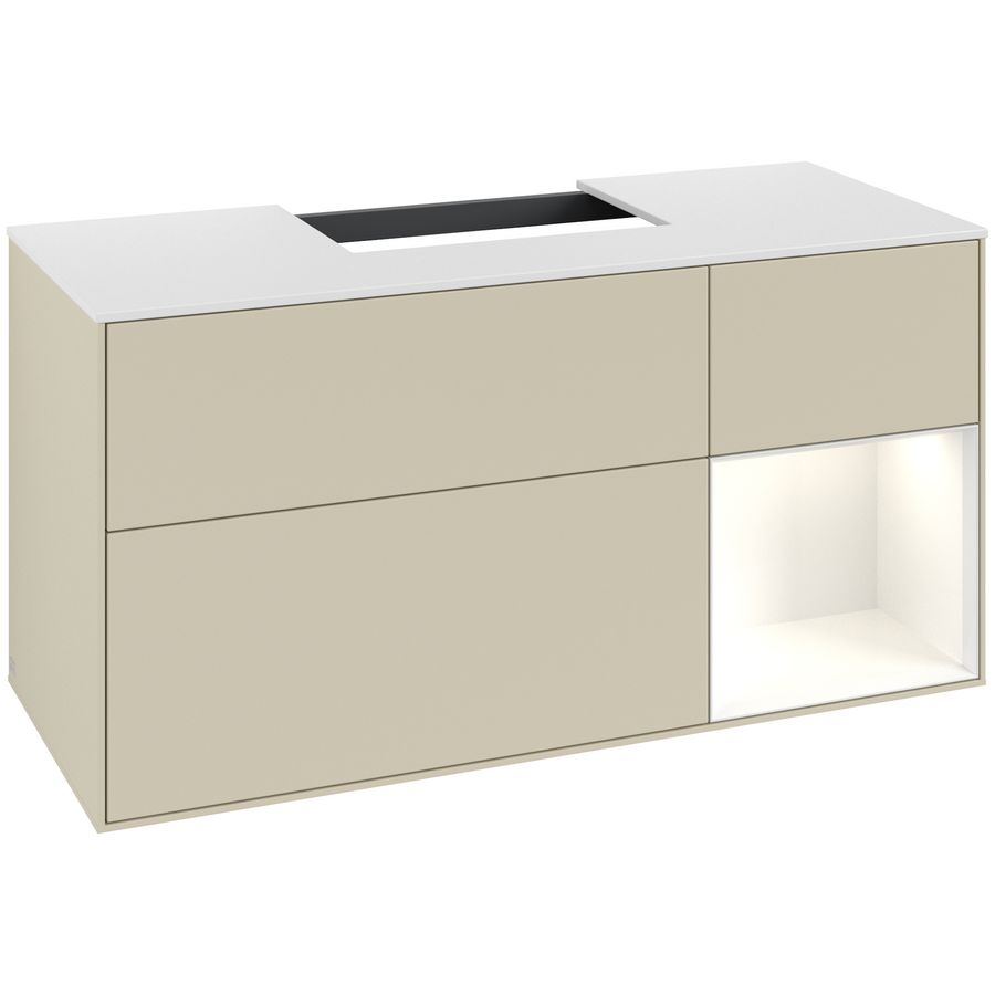 Wastafelonderkast Finion 1200x603x501mm S.Grey Matt Lacquer F171GFHJ