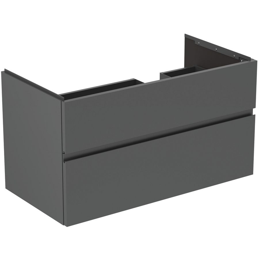 Wastafelmeubel 1000x505x550mm matt anthracite 2 laden Finesse E3446Y2